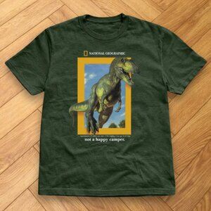 Forest Green - National Geographic Dinosaur graphic t-shirt